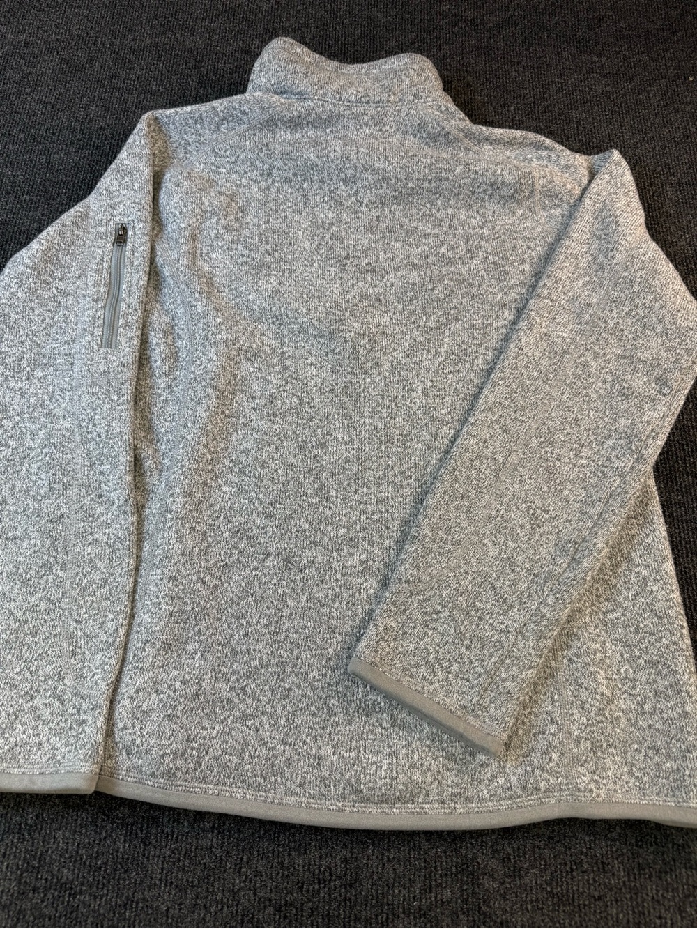 Patagonia Light Gray Women’s Half-Zip Fleece Pullover - Picture 6 of 8